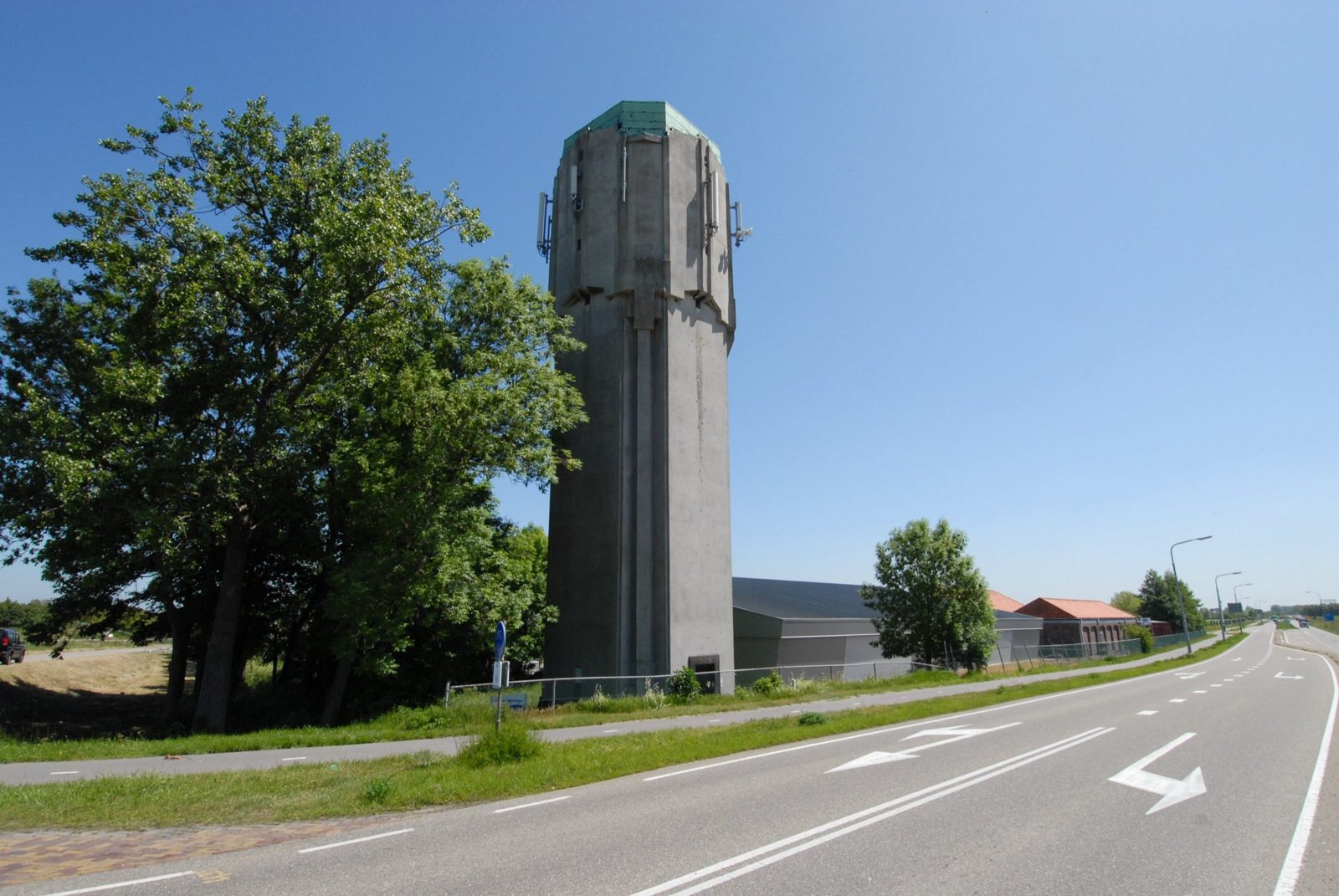 watertoren Sint Philipsland uit 1925, ontwerp Hendrik Sangster